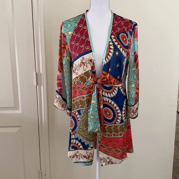 Cabi tie cardigan three quarter sleeve - Picture 2 of 9